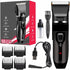 Aparat de tuns profesional pentru cani cu acumulator, lama titan + ceramica, incarcare USB, culoare Neagra, model AVX-WT-BLACK-T10